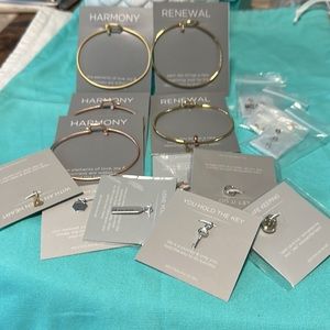 Origami Owl Bangles Charms Stoppers Bundle